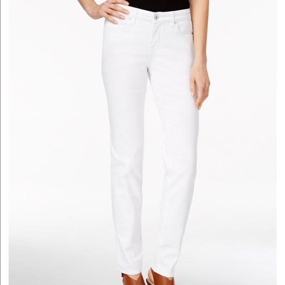 Style & Co. Denim - Style & Co white Curvy-Fit Skinny Jeans Size 14L